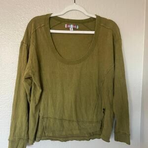 Urban Outfitters Scoop Neck Long Sleeve Top